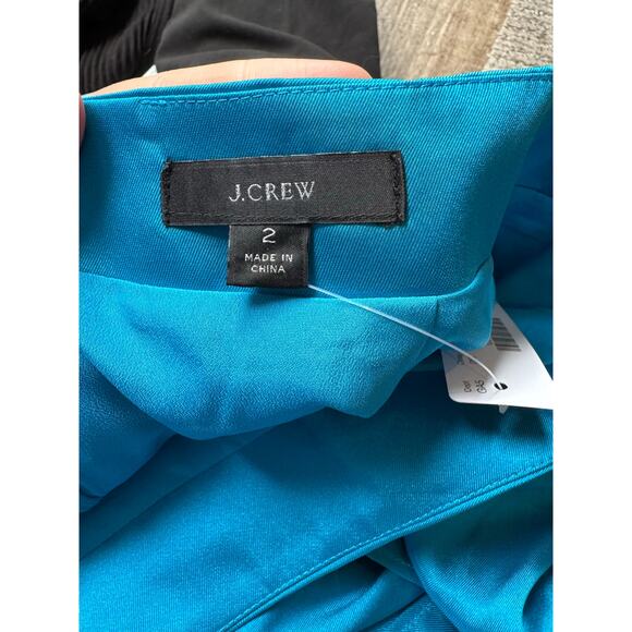 NWT J. Crew Skirt.  Size 2, Teal. - Picture 2 of 6